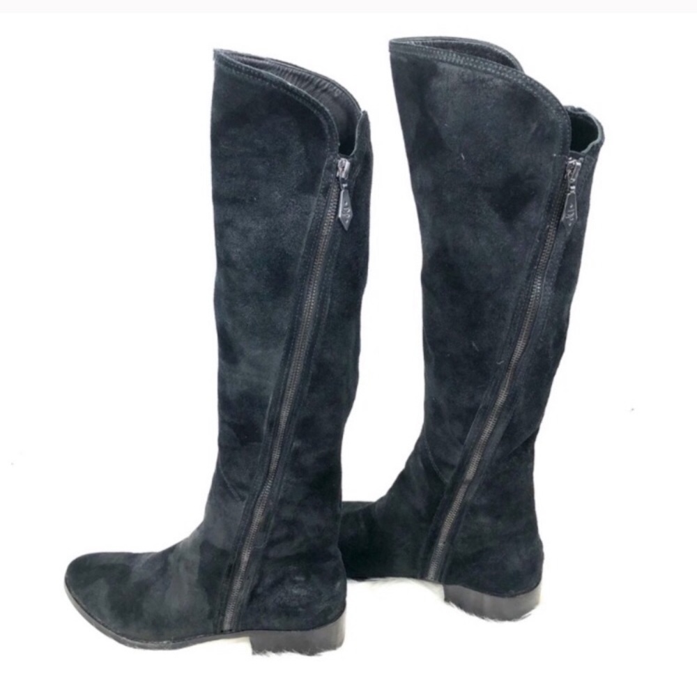 Donald J. Pliner Nova Leather Zip Riding Boots